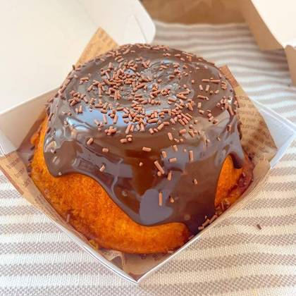 Bolo Vulcão Cenoura com Chocolate