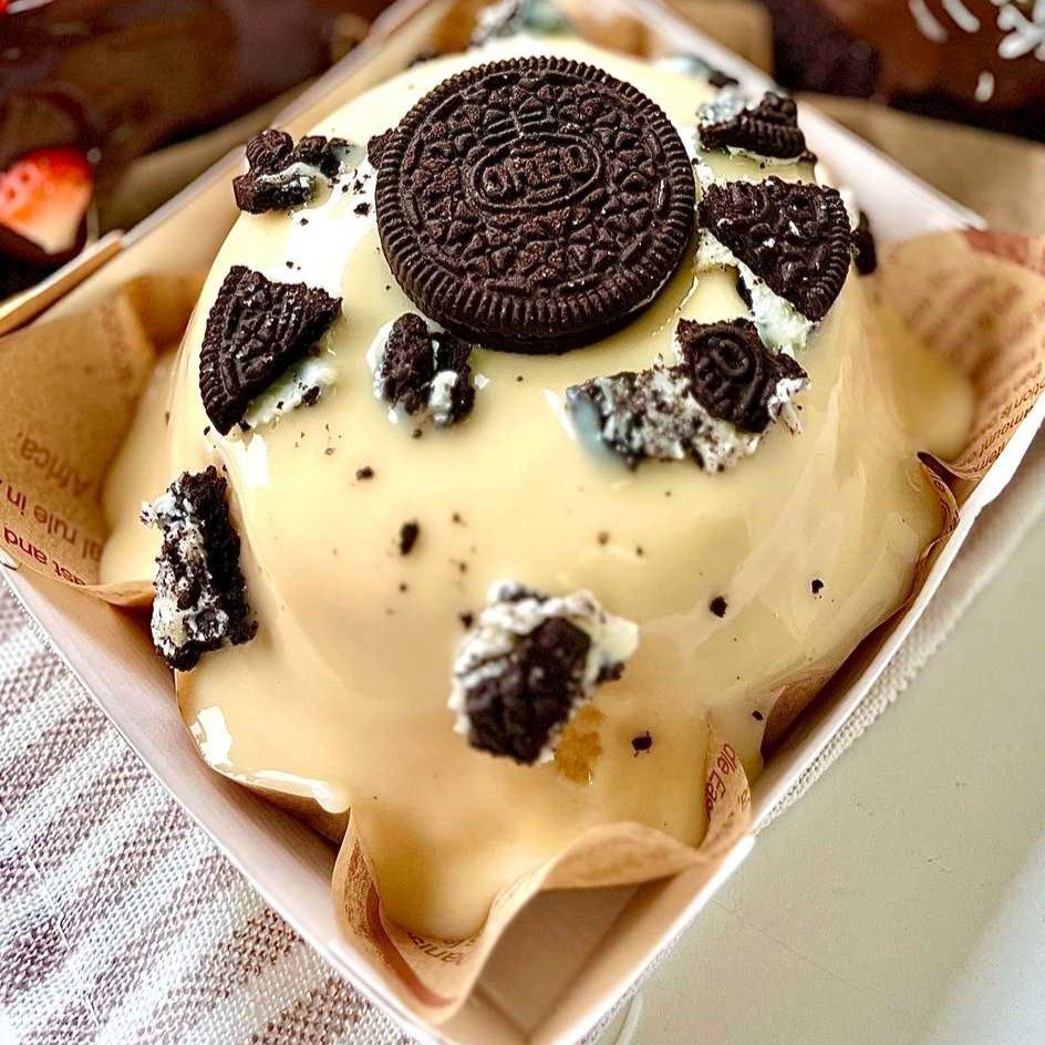 Bolo Vulcão de bolacha OREO