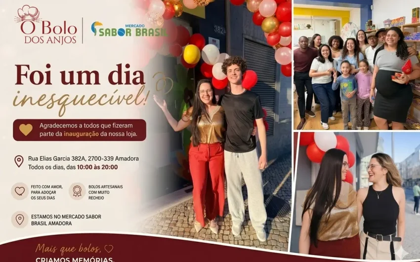 O Bolo dos Anjos abre loja na Amadora — bolos artesanais com muito recheio